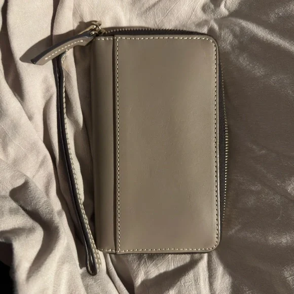 Dooney & Bourke Taupe Wristlet - Picture 3 of 3